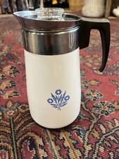 Vintage Corning Ware Percolator  Complete with Basket & Lid picture