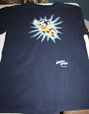 VTG 1997 Stanley Desantis Mighty Mouse Mens XL Graphic T Shirt Blue NICE Retro picture