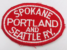 SP&S Spokane Portland & Seattle RY Railroad Red & White Patch 2.75