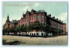 1912 St. Elizabeth Hospital, La Fayette Indiana IN Antique Postcard picture