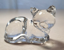Cat Figurine Paperweight Princess House Pets Collection 24 Percent Lead Crystal picture
