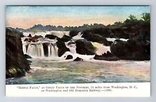 Washington DC, View of Middle Falls of the Potomac, Antique Vintage PC Postcard picture