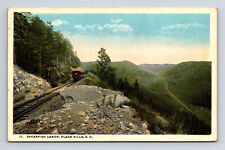 Spearfish Canyon Canon Train Black Hills SD Lincoln & Billings RPO MD Postcard picture
