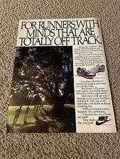 Vintage 1985 NIKE WAFFLE RACER II ZOOM X II Track Running Shoes Poster Print Ad picture
