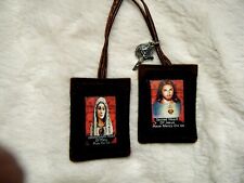 Sacred Hearts of Jesus and Mary Brown Scapular  picture