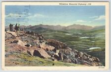 Linen Postcard Of Whiteface Memoriam Highway 159 Lake Placid New York 1950s picture