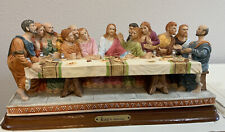 Vintage Last Supper Religious Art Sculpture Alabaster 1999 Ruby's Collection 15