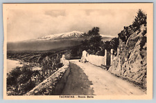 c1950s Taormina Rocca Bella Mountain View Vintage Postcard picture