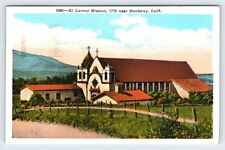 El Carmel Mission Near Monterey California Vintage Postcard AF525 picture