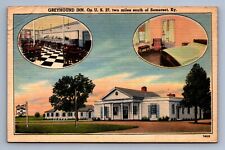 Postcard Vtg Greyhound Inn Somerset Kentucky Restaurant And Hotel Motel picture