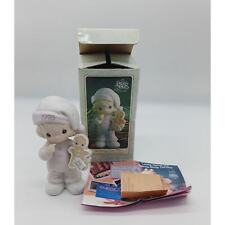 Vintage Precious Moments Figurine 1993 Wishing You The Sweetest Christmas Girl picture
