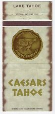 Empty Matchbook Cover Caesars Tahoe Casino Lake Tahoe NV picture