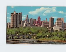 Postcard Sky line looking north from Arkansas River Tulsa Oklahoma USA picture