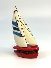 Porcelain Hinged Trinket Box Sailboat Sailing picture