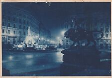 Naples Italy Plaza of the Borsa Napoli Vintage postcard picture