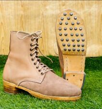 WW2 German M37 Low Boots - Repro Army Military Hobnail Leather All Sizes New picture
