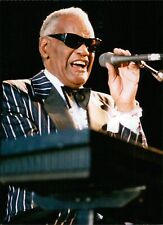 Ray Charles performs at Åhus on July 5, 1992. - Vintage Photograph 4901335 picture