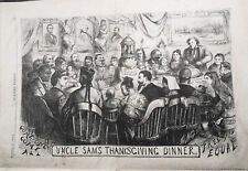 Harper's Weekly November 20, 1869 - Uncle Sam's Thanksgiving Dinner by Nast, etc picture