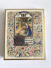 Vintage Past Times Christmas Medieval Manuscript 20 Cards & Envelopes Religious picture