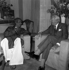 Relaxed Mr Edward Heath seen chatting with Bangladesh Prime Mi- 1972 Old Photo picture