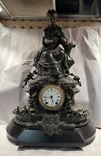 Rare Antique Seth Thomas & Sons Figural Cast Metal Mantel Clock Model No. 8029 picture