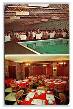 Postcard Newport Motor Inn, Middletown RI Rhode Island, swimming pool dining D11 picture