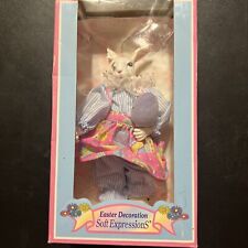 VINTAGE DAN DEE INT'L 9” EASTER BUNNY, DECORATION SOFT EXPRESSIONS picture