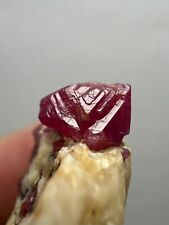 Unusual Top quality reddish Ruby crystals cluster on matrix, 62 carats. picture