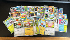 162 Pokemon cards Bulk Mint Condition PALen SVIen OBFen PARen Non-Holo COM & UNC picture