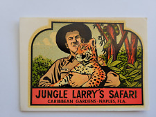 Vintage Jungle Larry's Safari Naples Florida Travel Decal Water Transfer Sticker picture
