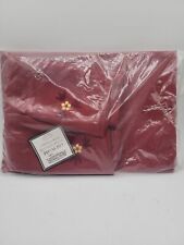 Burgundy Temptations Old World 6 napkins AND 60” X 84” Table cloth Embroidered picture