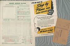 1952 SEARS ROEBUCK order form, envelope etc BOSTON MA picture