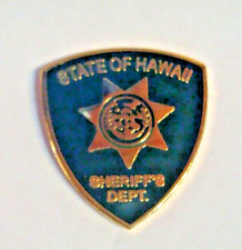 HAWAII SHERIFF'S DEPARTMENT  POLICE     Hat Lapel Pin picture