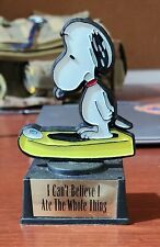 Peanuts Snoopy I Can't Believe I Ate the Whole Thing Aviva Trophy VGUC picture