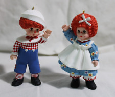 Madame Alexander Mop Top Wendy and Billy Raggedy Ann & Andy, Hallmark Ornaments picture