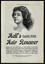 1898 AD ~ HALL'S VEGETABLE SICILIAN HAIR RENEWER picture
