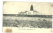vintage postcard Point Judith Light lighthouse Narragansett Pier Rhode Island ub picture