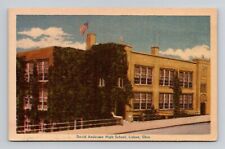 Postcard David Anderson High School in Lisbon Ohio, Vintage M6 picture