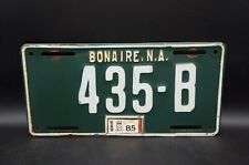 1985 BONAIRE Netherland Antilles License Plate - ABC Island Tag Low # 435 - B picture