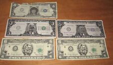 4 Different 1998 Bill Clinton, Monica Lewinsky, Ross Perot Funny Money 8, 6, 3,2 picture