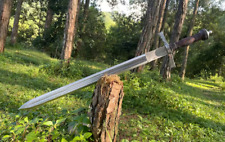Handmade Carbon Steel Super Aesthetic Viking Sword for Battle Ready & Survival picture