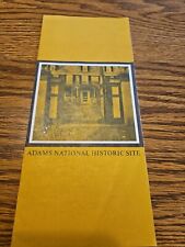 Vintage 1969 Adams National Historic Site Brochure John John Quincy Adams MASS picture