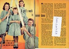 1957 TV ARTICLE LENNON SISTERS KATHY, DIANNE, JANET, PEGGY, Lawrence Welk Show picture