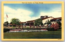 Postcard Hotel Last Frontier, Las Vegas, Nevada linen S122 picture