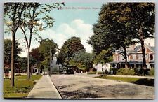 East Main Street View Huntington Massachusetts Street View Vintage UNP Postcard picture