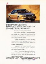 1992 Mitsubishi Diamante - Car of Year - Advertisement Print Art Car Ad J865 picture