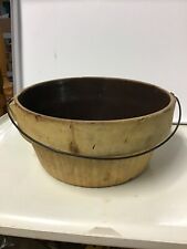 Antique Progressive Pottery Co Pure Flint Bowl W/ Handle Farmhouse Kitchen 1900’ picture