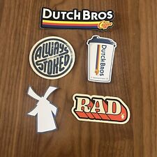NEW Dutch Bros Stickers - Always Stoked, Rad and More Rare picture