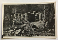 1943 rppc postcard moonshine and mountain dew wildcat still #27 picture