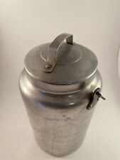 Vintage Leyse 4 Quart Aluminum Milk Can With lid picture